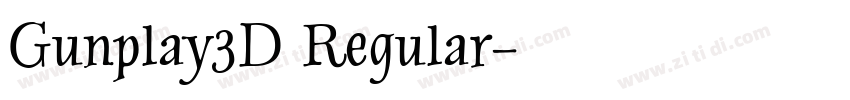 Gunplay3D Regular字体转换
